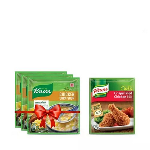 নর ক্লাসিক চিকেন কর্ন স্যুপ (৩ টি কিনুন ১ টি ক্রিস্পি ফ্রাইড চিকেন মিক্স ৭৫ গ্রাম ফ্রি পান)