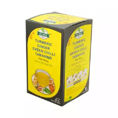 ডাঃ এইচ অ্যান্ড এইচ টারমারিক জিনজার গ্রীন চিলি টেমারিন্ড টি ব্যাগ ৩০ টি ৬০ গ্রাম