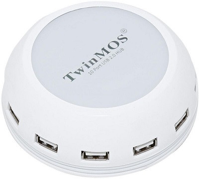 TWINMOS 10 PORT USB 2.0 HIGH PROFESSIONAL HUB