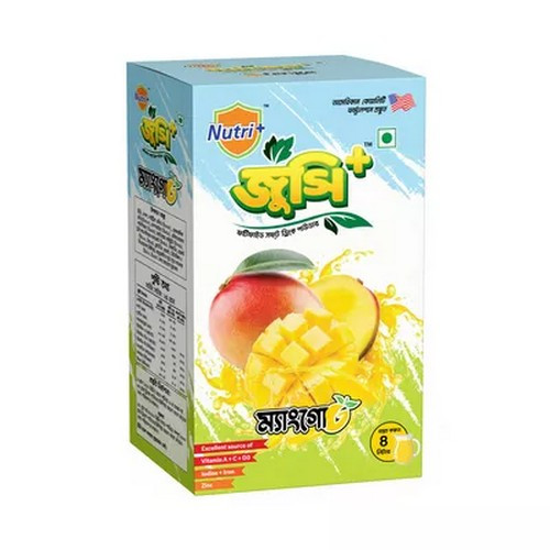 নিউট্রি+ জুস+ ম্যাঙ্গো ফরটিফাইড সফট ড্রিংক পাউডার