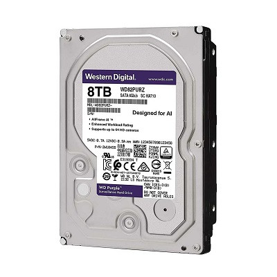 Western Digital Purple 8TB 3.5 Inch SATA 7200RPM Surveillance