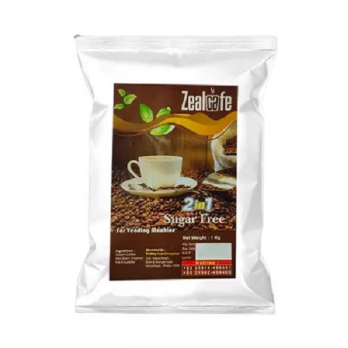জিলক্যাফে ইনস্ট্যান্ট কফি প্রিমিক্স (সুগার ফ্রি) ১ কেজি