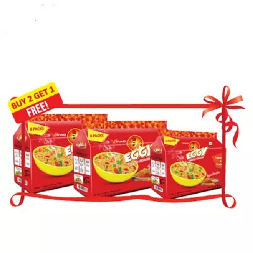 ইফাদ এগি সুপার মাসালা ইনস্ট্যান্ট নুডলস ৪৮০গ্রাম (২ টি কিনলে ১ টি ফ্রি নুডলস ২৪০ গ্রাম)