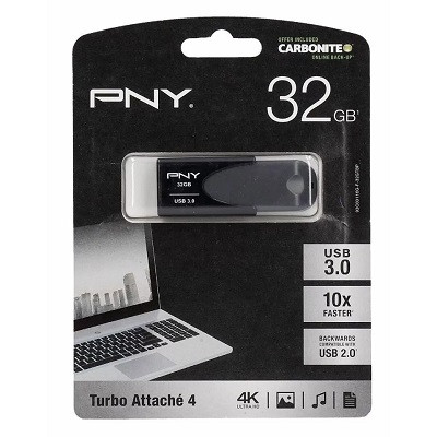 PNY 32GB USB 3.0 TURBO ATTACHE4 MOBILE DISK DRIVE