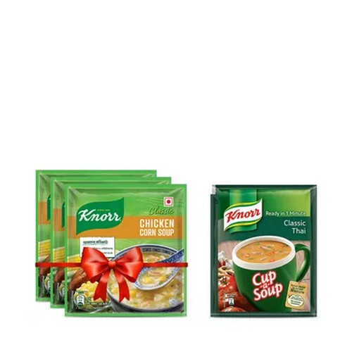 নর ক্লাসিক চিকেন কর্ন স্যুপ (৩ ‍টি  কিনুন ,১ কাপ স্যুপ ১২ গ্রাম ফ্রি)