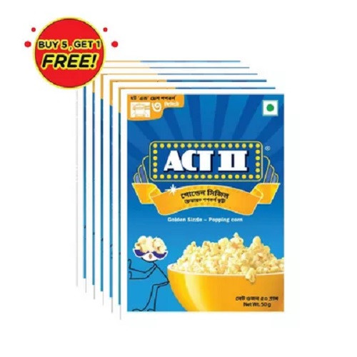 অ্যাক্ট ২ পপকর্ন গোল্ডেন সিজল (৫টির সাথে ১ টা ফ্রি)