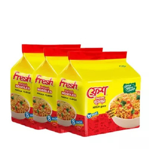 ফ্রশ ইন্সট্যান্ট নুডুলস ৮ প্যাকেট (২ টি কিনলে ১ টি ফ্রী)