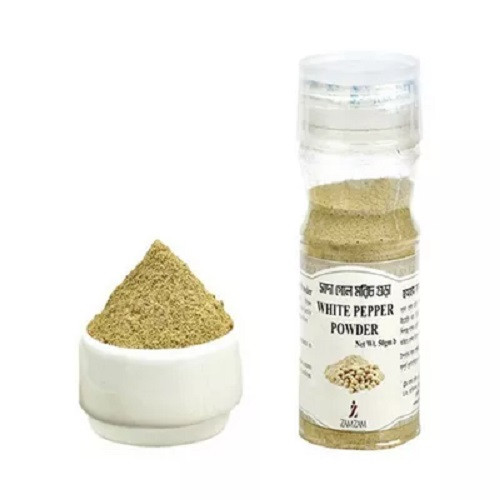 জমজম সাদা গোল মরিচ গুঁড়া ৫০ গ্রাম