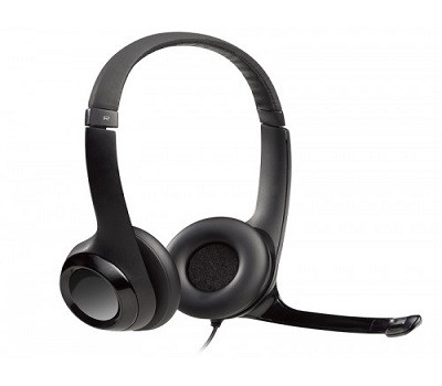 LOGITECH USB HEADSET H390 BLACK (981-000485)